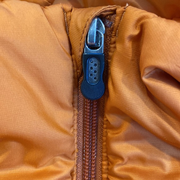 Rare Patagonia vintage Micro Puff Primaloft Hoodie Full Zip Jacket M Med Orange - Picture 6 of 14